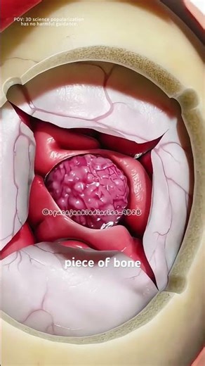 Craniotomy brain surgery (3D animation) #music #motivation #epic #like #subscribe #belikethat