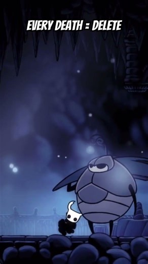 Every death in Hollow Knight I chose to delete the save file 😡 #gaming #hollowknight #firsttime