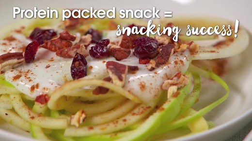 Make a bowl of apple noodles with yogurt for a healthy snack or dessert. | Allrecipes