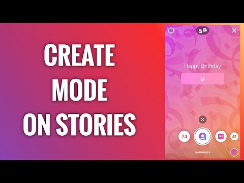 How To Use Create Mode On Instagram Stories
