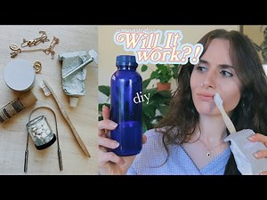 My Zero Waste Vegan Toothpaste Routine & DIY Mouthwash Recipe | WILL IT WORK!? ep 1