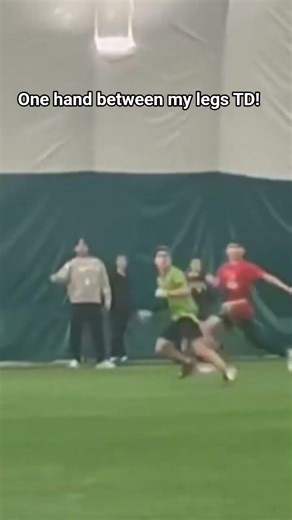 one hand between the legs #flagfootball #footbsll #nfl