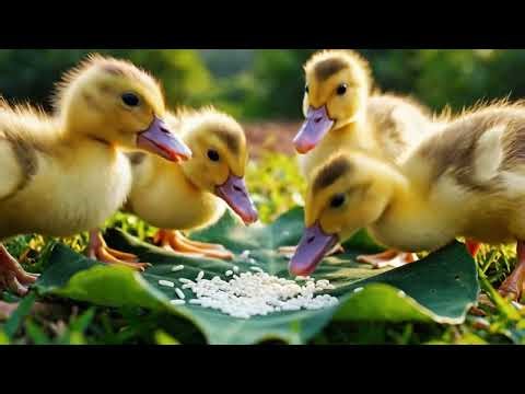 Cute Baby Monkey Taking Care of Baby Ducks - Best Animal Friendship