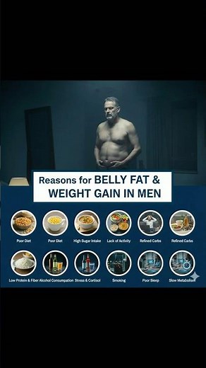 Men Belly fat Weight Gain – Real Reasons Exposed! | Belly Fat Reasons Every Man Should Know