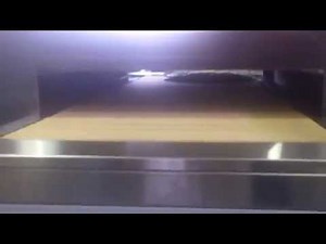 Bread baking in the Italforni Stone Conveyor Oven