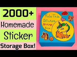 2000+ Homemade Sticker Storage Box!! 🤯😲 How to make sticker storage Box! biggest sticker box
