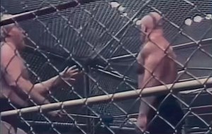 The Road Warriors, Nikita Koloff, Dusty Rhodes, & Paul Ellering take on The Four Horsemen & JJ Dillion in the first-ever WarGames Match at The Great American Bash 1987! #RoadWarriors | Road Warriors - Greatest Tag Team Of All Time