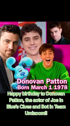 Thanks to my best friend @TikiTok WHY?! for telling me this! Today's the 48th birthday of Donovan Patton! I'm sure many of you know him as the guy who played Steve's brother Joe in Blue's Clues and Josh's cousin in Blue's Clues and You. He's also played a few other characters like CatRat in Gabby's Dollhouse, Mr. Reese in Clarence, and most notably, Bot in Team Umizoomi. Blue's Clues and Team Umizoomi were some of my go to shows as a kid, and I knew I had to celebrate one of the actors today. Ha