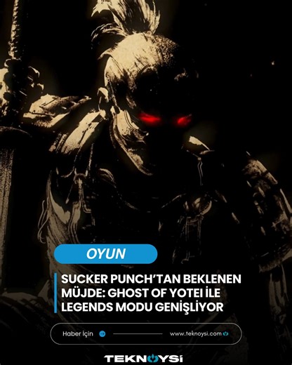 Teknoysi on Instagram: "Sucker Punch Productions, Ghost of Tsushima ile beğeni toplayan çok oyunculu "Legends" modunu, serinin yeni halkası Ghost of Yotei ile genişletiyor. Bu devasa güncelleme, samuray dünyasına yepyeni bir boyut kazandırmaya hazırlanıyor. Haberin devamını okumak için: 📌 teknoysi.com #sucker #punch #suckerpunch #productions #suckerpunchproductions #ghost #yotei #yōtei #ghostofyotei #ghostofyōtei #legends #ghostofyoteilegends #online #onlinegame #onlinegames #samurai #samuray #