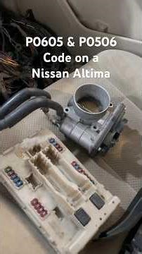 P0605 & P0506 Code on a Nissan Altima 2008 #car #automobile #chiptuning #tuning #nissan