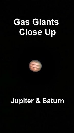 Jupiter & Saturn – Real Footage #cosmos #universe #astronomy #spacevideo #jupiter #saturn