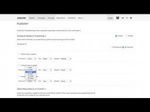 Jobvite How To: Setting Up Jobvite Publisher