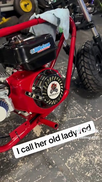 Vintage Red MiniBike Restoration with Upgrades