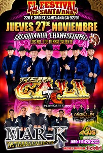 Tierra Cali Los Hermanos Plancarte y  La Mar-K de TIerra Caliente – El Festival de Santa Ana CA in Santa Ana - Tickets 2025-11-27 | EL FESTIVAL DE SANTA ANA
