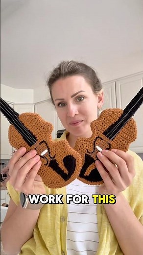 🎻 12 hours. 2 violins. This isn’t just a crochet pattern — it’s a miniature masterpiece. 😇🥰