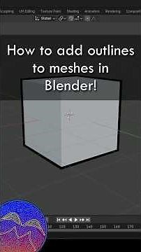 How to Add Outlines to Meshes in Blender #blender #tutorial #blendertutorial