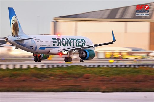 SF FLIGHTS Plane Spotting on Instagram: "Sunset Takeoff at SFO 🌅 Frontier Airbus A320 (N366FR) Departs for Denver (DEN) ✈️ Dec. 28, 2025 @flyfrontier -- #sfflights #flyfrontier #airbusa320neo #planespotting #sfoairport #avgeek #aviation #fblifestyle"