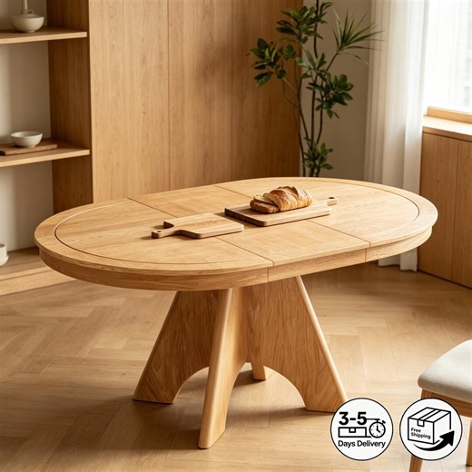 Space Saving Extendable Dining Table, Solid Wood Foldable Table for Small Kitchen/apartment - Etsy