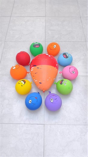 Amazing Big Orange Water Balloons Pop -A1- #asmr #balloon #poppballons #funny