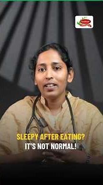 Feeling Sleepy After Eating? ⚠️ It’s NOT Normal!