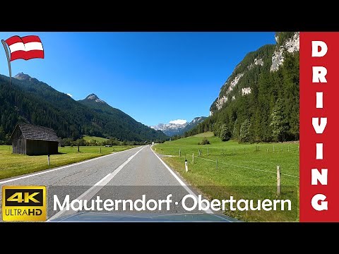 Driving in Austria 15: Obertauern (From Mauterndorf to Untertauern) 4K 60fps