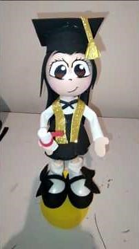 Fofucha de graduación 🎓. como hacer una fofucha desde cero video completo en el canal #graduacion