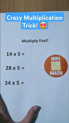 Multiplication Tricks To Make Mathematics Fun and Easy 😉 #math #multiplication #mathtrick