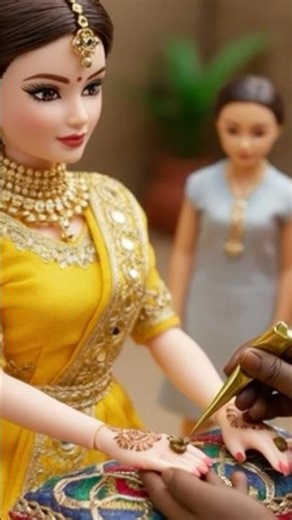 Miniature Doll Mehendi I Indian Village Wedding Story