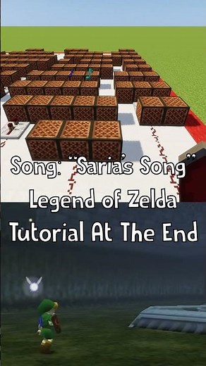 "Saria's Song" Legend Of Zelda Using Minecraft Note Blocks