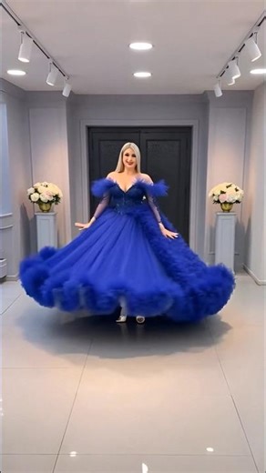 Mint to Navy Quince Ball Gown Collection 2026 ✨ Off-Shoulder Tulle Queens