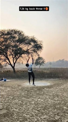 7.26kg back throw practice"❤️‍🔥⚜️#backthrow#shotput#trackandfield#viralshort#athlete#shorts#practice