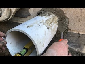 run “plastic pipe” through CONCRETE BLOCK foundation walls