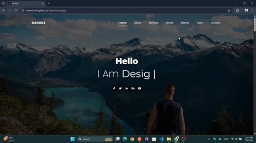 #webdevelopment #frontend #bootstrap #html #css #fontawesome #portfolio #learningbydoing #linkedin #codingjourney #projects | Ahmed Abdelwahab