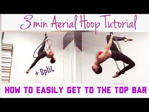 Beginner Aerial Hoop (Lyra) Tutorial - Easy Top Bar Sequence and Split