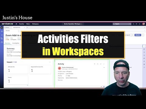 Workspace Activities Filters