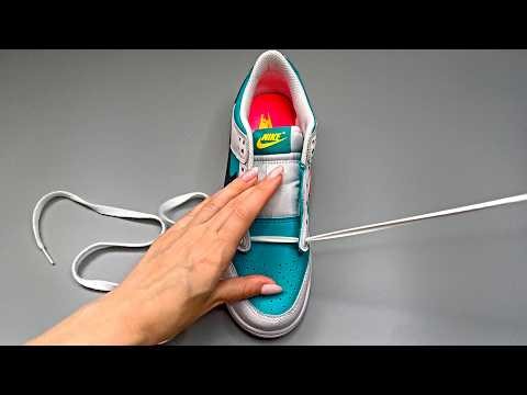 How To Lace Your Shoes Like A Pro! Lacing Tutorial Nike Dunk 🔥