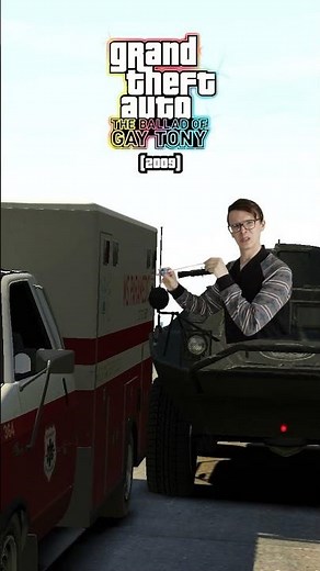 EVOLUTION of AMBULANCE vs. TANK BARREL LOGIC in GTA GAMES!🚑🚨 ‪@RockstarGames‬ #gta #gaming