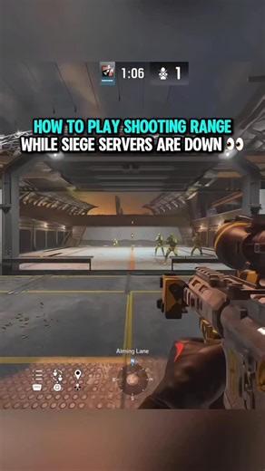 Moncker on Instagram: "How to play shooting range while Siege is down 🫡 #moncker #r6 #r6champion #r6siege #r6"