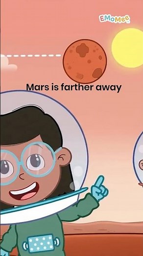 🚀 Amazing Mars Facts for Kids | EMoMee #shorts #space #planet #kidsvideo