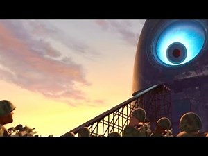 Monster Vs Aliens - President First Contact Scene HD