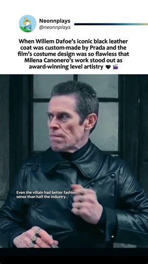 When Willem Dafoe’s Prada Coat Looked So Good It Turned Villainy Into High Fashion 🧥🔥 #WillemDafoe