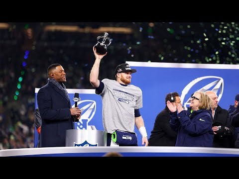Seattle Seahawks NFC Championship Trophy Presentation