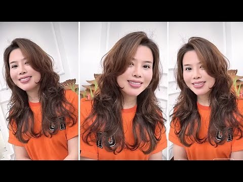 Simple Long Layered Haircut Tutorial With Bangs Full Tutorial Steps & Waves Hairstyle Women