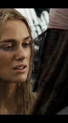 Jack and Elizabeth kiss | Pirates of the Caribbean #movie #pirates #piratesofthecaribbean