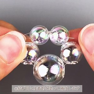 シャボン玉イヤリング