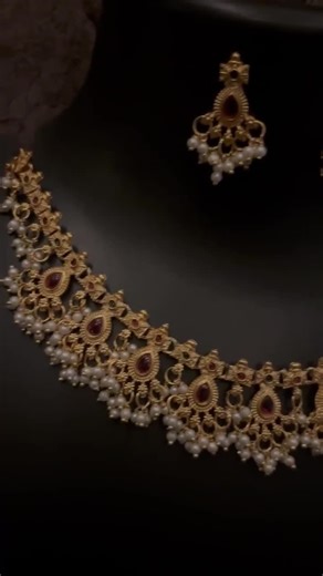 Antique Gold Plated Indian Jewelry Set, Indian Choker, CZ Necklace, Guttapusalu Necklace, Earrings, Temple Jewelry, South Indian Jewelry - Etsy