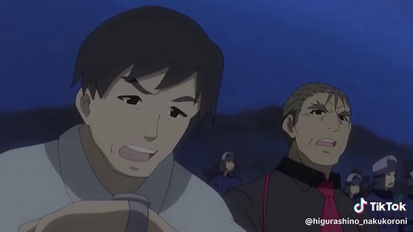 ひぐらしのなく頃に：罪滅し編の緊迫したシーン