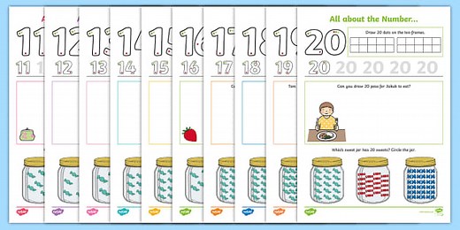 All About Numbers 11-20 Activity Pack