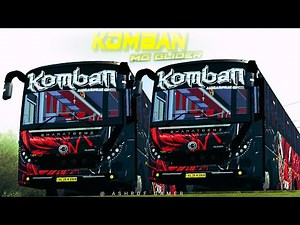 New KOMBAN MG GLIDER BS6 MOD Livery For Bussid💥New Bus Mod For Bussid #bussidmod