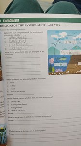 Environmental Science Questions - Domains of the EnvironmentL... | Filo